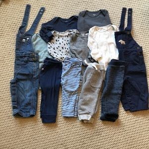 Bundle of Boy 12 mo Carter’s outfits
